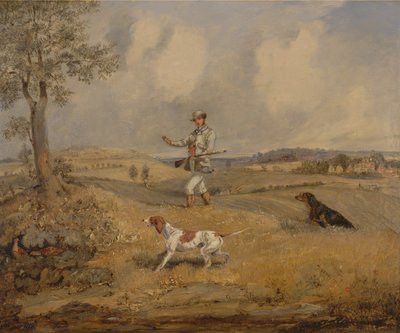 ヤマウズラ射撃、カリフォルニア。 1825年。 作： Henry Thomas Alken