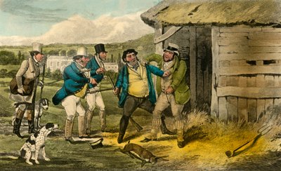スクワイアチータムキーパーがオールドトムの殺人者を攻撃する、1838 作： Henry Thomas Alken