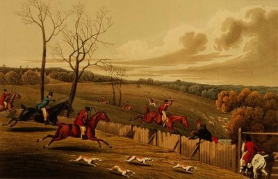 Stag Hunting, aquatinted bt I. Clark, pub. by Thomas McLean 作： Henry Thomas Alken