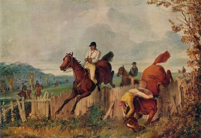 Steeplechasing、、c1805-1851、1924 作： Henry Thomas Alken