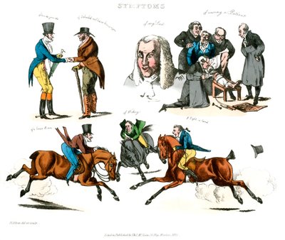 面白がっている症状、1822年。 作： Henry Thomas Alken