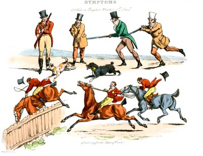 面白がっている症状、1822年。 作： Henry Thomas Alken
