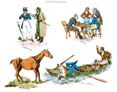 面白がっている症状、1822年。 作： Henry Thomas Alken