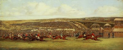 The Finish of the Derby（油彩・キャンバス 作： Henry Thomas Alken