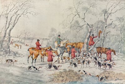 Treeing the Fox、c1800、1922 作： Henry Thomas Alken