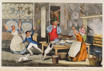 Yoicks！... Tally Ho！... Nimrodの「The Life of a Sportsman」（1874年）から、ペストリーを探してください（手描きの彫刻） 作： Henry Thomas Alken