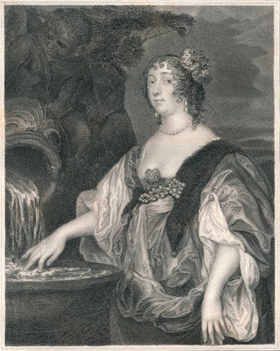 ルーシー・パーシー、カーライル伯爵夫人、c1635-1637、19世紀初頭から中期。 作： Henry Thomas Ryall