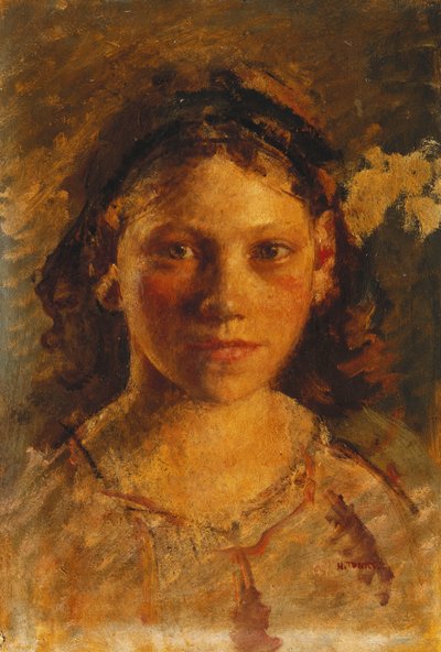 少女の頭部 作： Henry Tonks