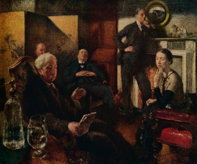 ヴェールのサタデーナイト、1928-9 作： Henry Tonks