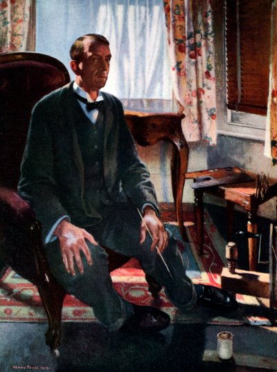 自画像、1909、1926 作： Henry Tonks