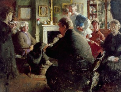 自宅で去る、109チェインウォーク（クリスマスイブ）c.1929-30 作： Henry Tonks