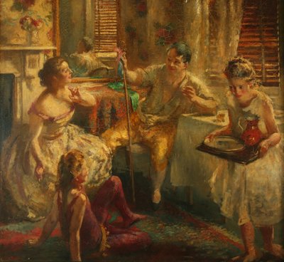 散歩する選手たち 作： Henry Tonks