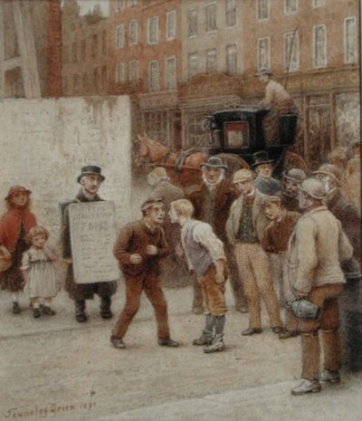 A Disagreement（水彩・紙） 作： Henry Towneley Green