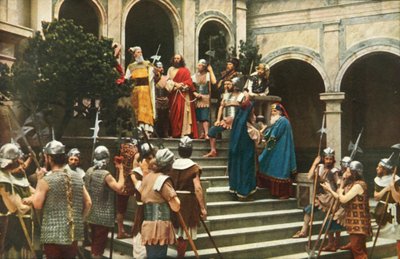 アナニアスの前のイエス、1922年。 作： Henry Traut