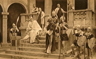 ピラトの前のイエス、1922年。 作： Henry Traut