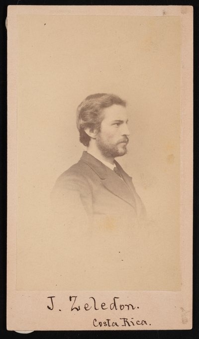 Jose Castulo Zeledon 1846-1923、1868年の肖像。 作： Henry Ulke