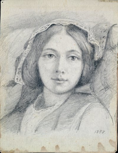 メアリー・エレン・メレディス、1858年 作： Henry Wallis