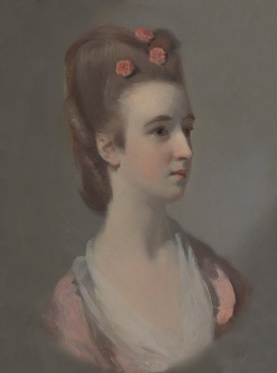 ネトルソープ嬢と思われる女性の肖像 作： Henry Walton