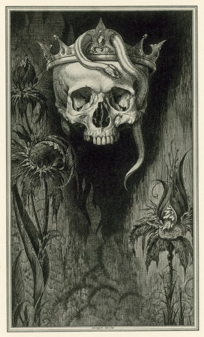 ジョン・ウェブスターの「マルフィの公爵夫人」。テールピース(リトグラフ) 作： Henry Weston Keen