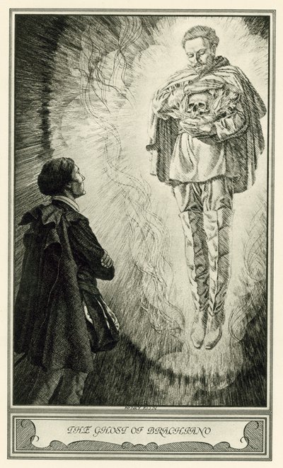 ジョン・ウェブスターの「白い悪魔」。ブラキアーノの亡霊(リトグラフ) 作： Henry Weston Keen