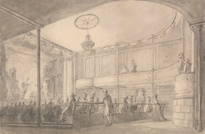 ブランデンブルク ハウス シアターの内部、ハマースミス 作： Henry Wigstead