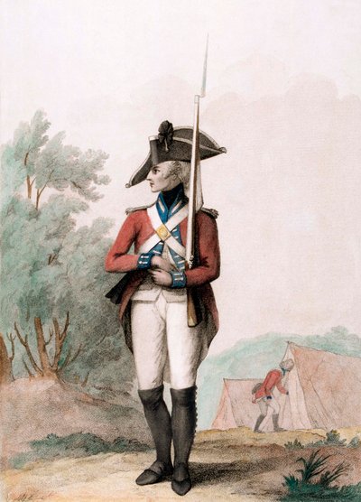 フット・ソルジャー（1791年頃）（スティップル・エングレーヴィング 作： Henry William (after) Bunbury
