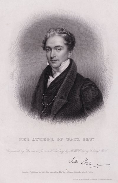 ジョン・プール（イギリスの劇作家、『Paul Pry』の作者）（彫刻作品 作： Henry William (after) Pickersgill