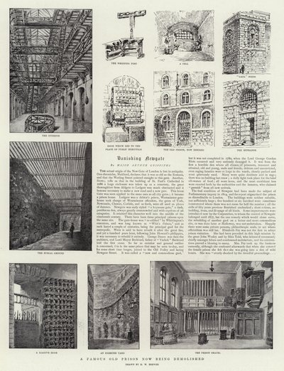 有名な旧刑務所が取り壊されている 作： Henry William Brewer