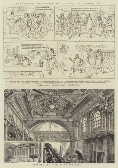 カーペンターズホール、現在解体中 作： Henry William Brewer