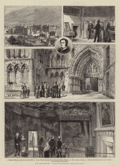 エジンバライラストレイテッド、ホリールード 作： Henry William Brewer