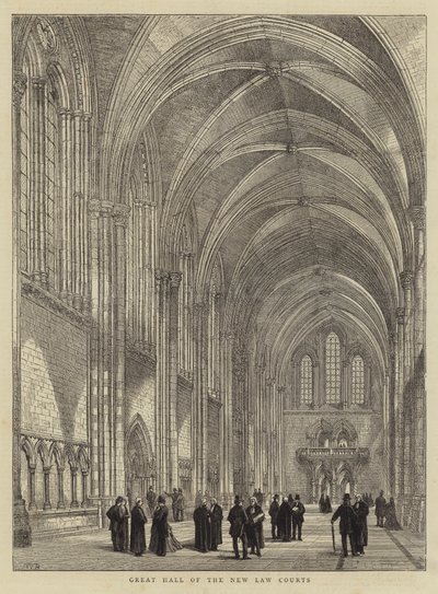 新法廷の大ホール 作： Henry William Brewer