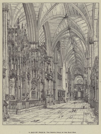 オールドセントポール、イーストエンドのノースアイル 作： Henry William Brewer