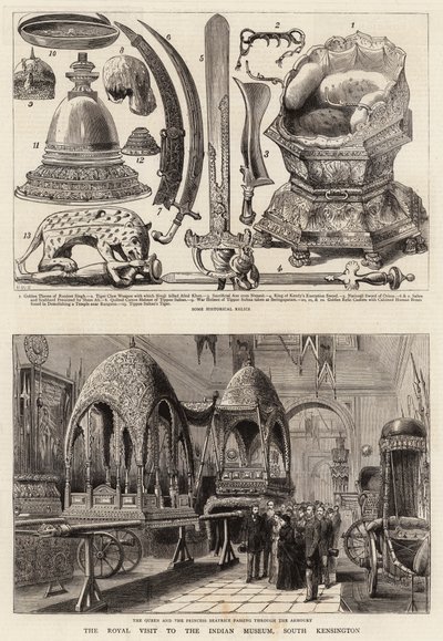 サウスケンジントンのインディアン博物館への王室訪問 作： Henry William Brewer