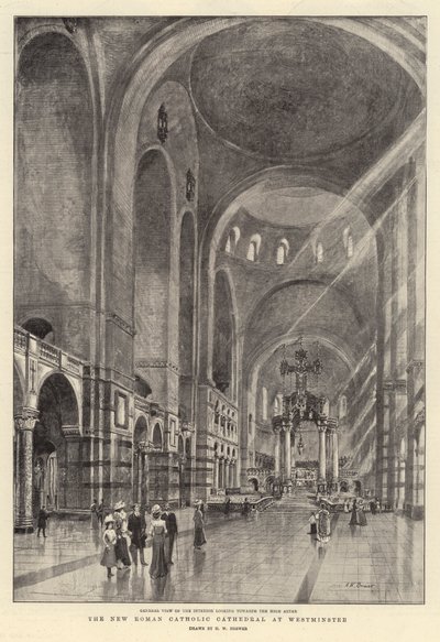 ウェストミンスターの新しいローマカトリック大聖堂 作： Henry William Brewer