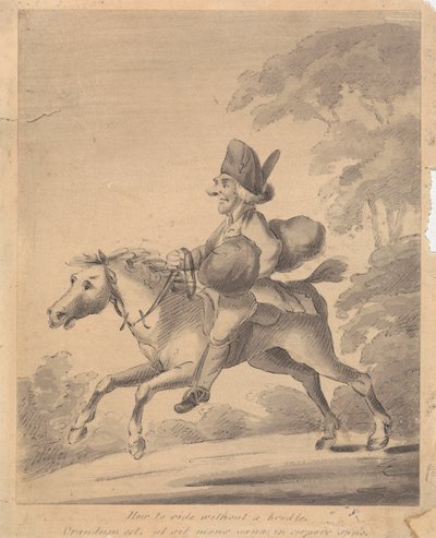 手綱なしで乗る方法 作： Henry William Bunbury