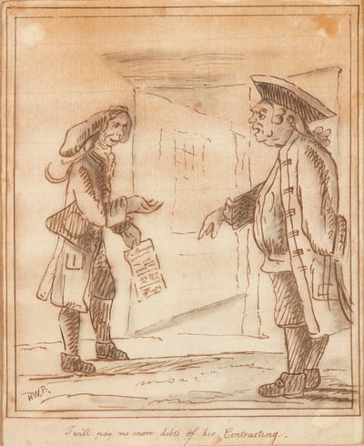 私は彼女の契約の負債を今後一切支払わない（インク） 作： Henry William Bunbury