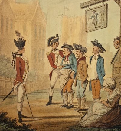 「リクルート」、1780年発行 作： Henry William Bunbury