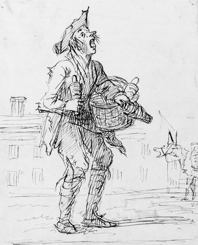 ロバとストリートクライヤーの研究 作： Henry William Bunbury