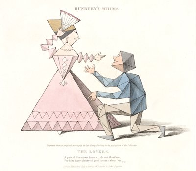 恋人たち、バンバリーウィムス、1828年 作： Henry William after Bunbury