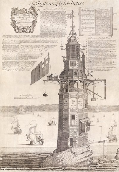 エディストーン灯台、パブ。 C. 1762 作： Henry Winstanley