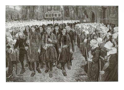 ブルターニュの宗教行列 作： ヘンリー・ウルフ