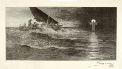 海の上を歩くキリスト 作： Henry Wolf