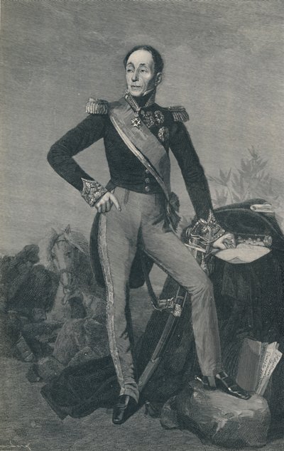エマニュエル元帥、マルキドグルーシー、c1834、1896 作： Henry Wolf