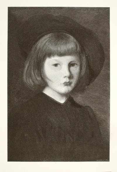 画家の息子ジェロームの肖像 作： Henry Wolf