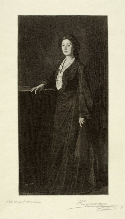 アンリ夫人の肖像 作： Henry Wolf
