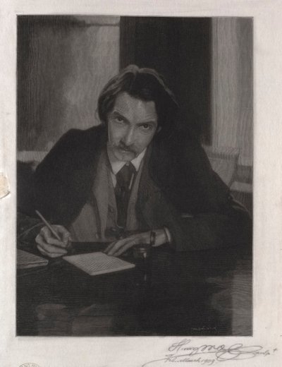 ロバートルイススティーブンソン、1909年。 作： Henry Wolf