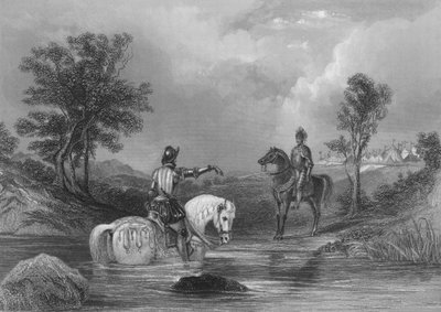 1599年エセックス伯ロバート・デブルーとタイロン伯ヒュー・オニールの会見 作： Henry after Warren