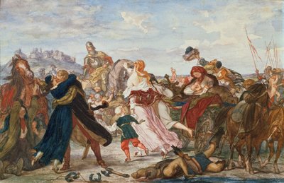 Hetman Koniecpolski 1624年、1875-76年にタルタルから解放された囚人 作： Henryk Hipolit Rodakowski