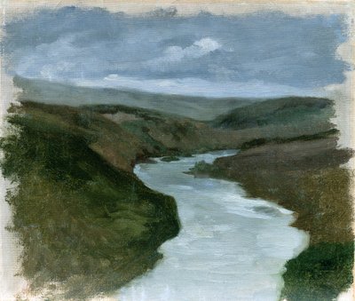 ドニエプル川の風景、1878年〜89年 作： Henryk Hipolit Rodakowski