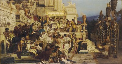 キリスト教の光を導く。ネロス・トーチス、1882 作： Henryk Siemiradzki